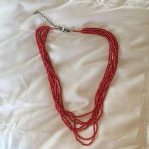 Handcrafted beaded layer necklace